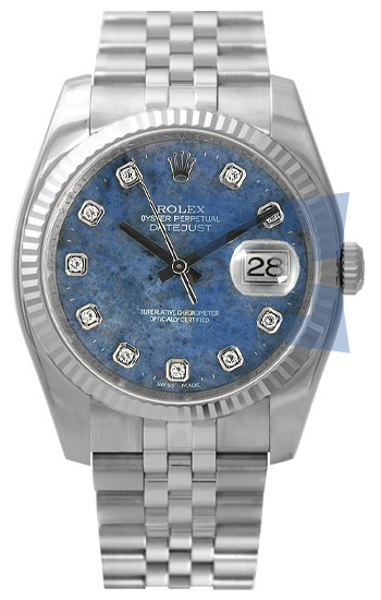 Rolex Datejust Series Mens Automatic 18k White Gold Wristwatch 116234WGDSod Rolex Datejust Series Mens Automatic 18k White Gold Wristwatch 116234WGDSod