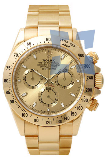 Rolex Daytona Series 18k Yellow Gold Mens Wristwatch 116528CHS Rolex Daytona Series 18k Yellow Gold Mens Wristwatch 116528CHS