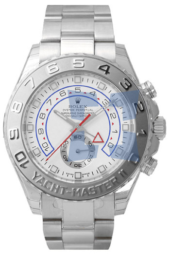 Rolex Yachtmaster II Series Elegant Mens Automatic 18k White Gold and Platinum Wristwatch 116689 Rolex Yachtmaster II Series Elegant Mens Automatic 18k White Gold and Platinum Wristwatch 116689