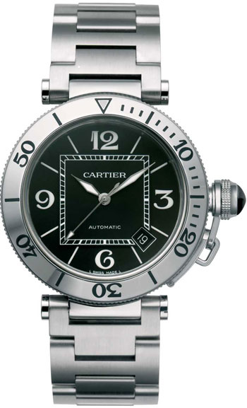Cartier Pasha Wonderful Stainless Steel Mens Automatic Wristwatch-W31077M7 Cartier Pasha Wonderful Stainless Steel Mens Automatic Wristwatch-W31077M7