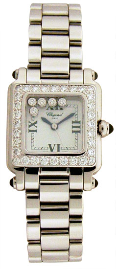 Chopard Happy Sport Series Diamond Steel Mini Ladies Swiss Quartz Wristwatch 278895-2311 Chopard Happy Sport Series Diamond Steel Mini Ladies Swiss Quartz Wristwatch 278895-2311