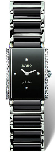 Rado Integral Series Black Ceramic Quartz Ladies Watch R20430712 Rado Integral Series Black Ceramic Quartz Ladies Watch R20430712
