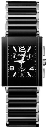 Rado Integral Series Ceramic Steel Quartz Mens Watch R20591152 in Black Rado Integral Series Ceramic Steel Quartz Mens Watch R20591152 in Black