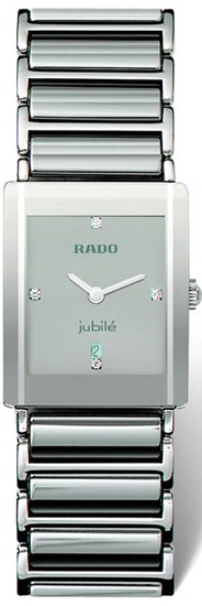 Rado Integral Series Midsize Platinum-tone Ceramic Unisex Watch R20486732 in Silver Rado Integral Series Midsize Platinum-tone Ceramic Unisex Watch R20486732 in Silver