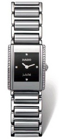 Rado Integral Series Silver Tone Ceramic Quartz Ladies Watch R20430732 Rado Integral Series Silver Tone Ceramic Quartz Ladies Watch R20430732
