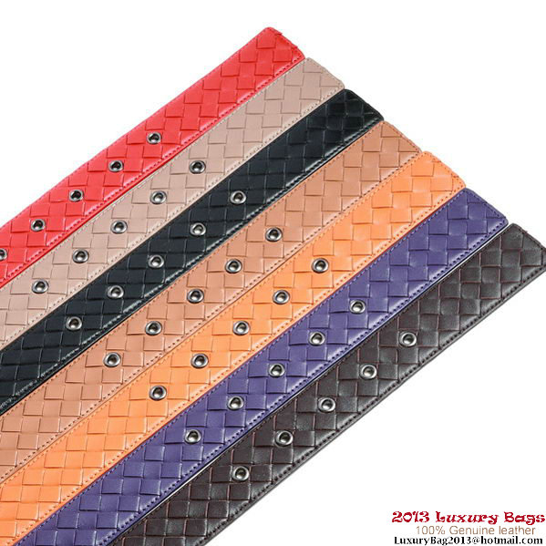 Bottega Veneta Intrecciato Nappa Belt Apricot Bottega Veneta Intrecciato Nappa Belt Apricot