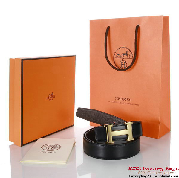 Hermes 43mm Saffiano Leather Belt HB102-3 Hermes 43mm Saffiano Leather Belt HB102-3