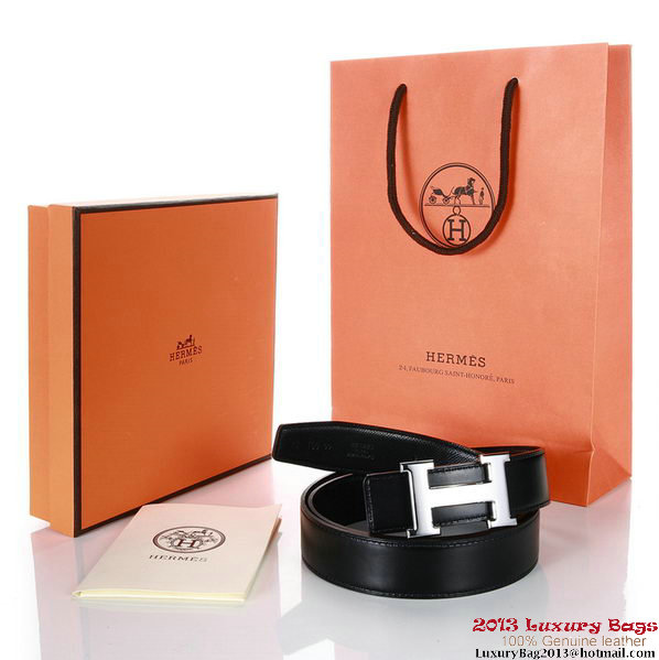 Hermes 43mm Saffiano Leather Belt HB102-6 Hermes 43mm Saffiano Leather Belt HB102-6