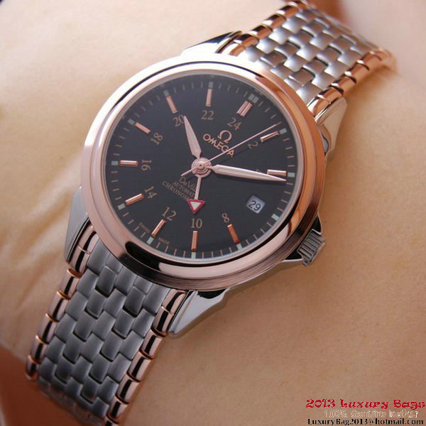 OMEGA DE VILLE Automatic Chronometer Red Gold on Steel Strap OM77215 OMEGA DE VILLE Automatic Chronometer Red Gold on Steel Strap OM77215