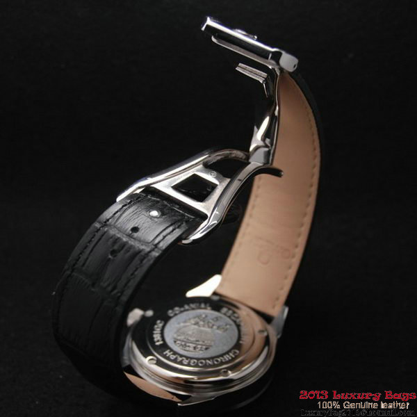 OMEGA DE VILLE Automatic Chronometer Steel on Black Leather Strap OM77204 OMEGA DE VILLE Automatic Chronometer Steel on Black Leather Strap OM77204