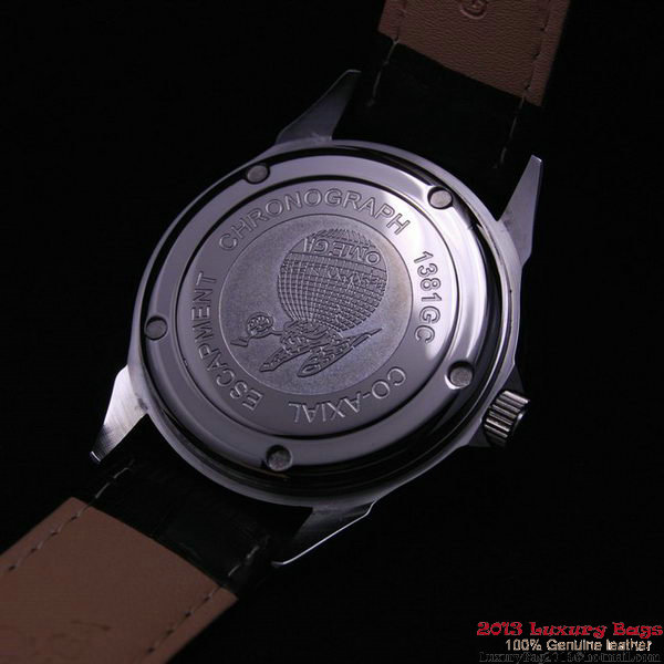 OMEGA DE VILLE Automatic Chronometer Steel on Black Leather Strap OM77204 OMEGA DE VILLE Automatic Chronometer Steel on Black Leather Strap OM77204