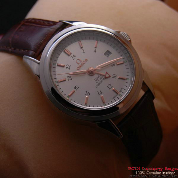 OMEGA DE VILLE Automatic Chronometer Steel on Brown Leather Strap OM77216 OMEGA DE VILLE Automatic Chronometer Steel on Brown Leather Strap OM77216