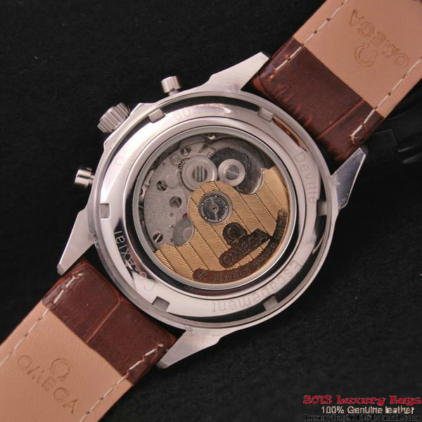 OMEGA DE VILLE CO-AXIAL CHRONOSCOPE Red Gold on Brown Leather Strap OM77418 OMEGA DE VILLE CO-AXIAL CHRONOSCOPE Red Gold on Brown Leather Strap OM77418