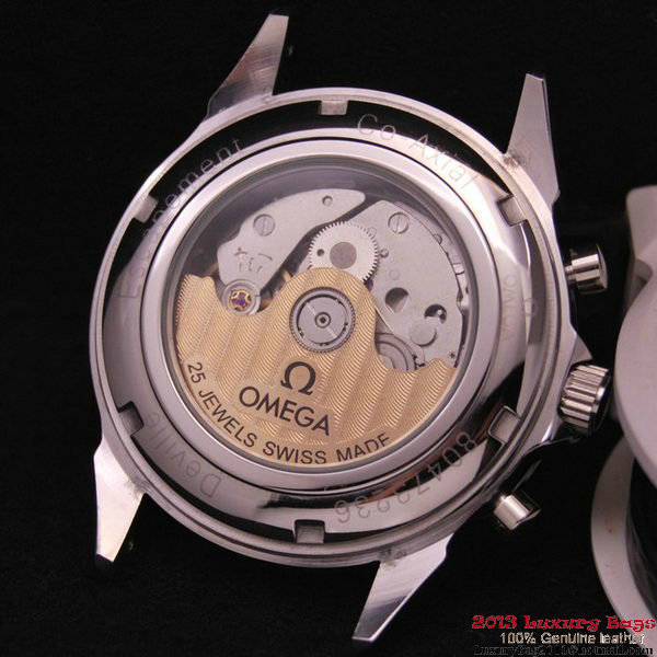OMEGA DE VILLE CO-AXIAL CHRONOSCOPE Steel on Brown Leather Strap OM77401 OMEGA DE VILLE CO-AXIAL CHRONOSCOPE Steel on Brown Leather Strap OM77401