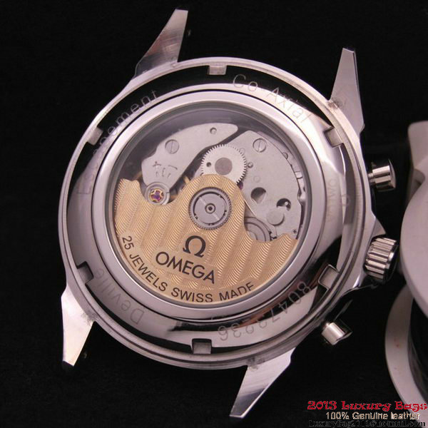 OMEGA DE VILLE CO-AXIAL CHRONOSCOPE Steel on Brown Leather Strap OM77410 OMEGA DE VILLE CO-AXIAL CHRONOSCOPE Steel on Brown Leather Strap OM77410