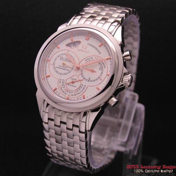 OMEGA DE VILLE CO-AXIAL CHRONOSCOPE Steel on Steel Strap OM77412 OMEGA DE VILLE CO-AXIAL CHRONOSCOPE Steel on Steel Strap OM77412