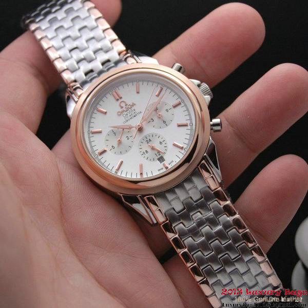 OMEGA DE VILLE CO-AXIAL Chronometer Red Gold on Steel Strap OM77517 OMEGA DE VILLE CO-AXIAL Chronometer Red Gold on Steel Strap OM77517
