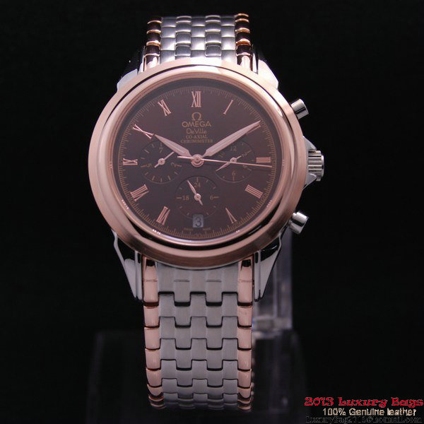 OMEGA DE VILLE CO-AXIAL Chronometer Red Gold on Steel Strap OM77518 OMEGA DE VILLE CO-AXIAL Chronometer Red Gold on Steel Strap OM77518