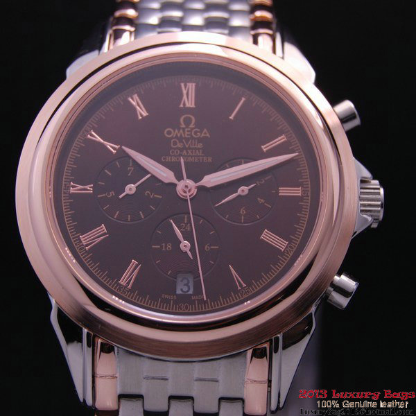 OMEGA DE VILLE CO-AXIAL Chronometer Red Gold on Steel Strap OM77518 OMEGA DE VILLE CO-AXIAL Chronometer Red Gold on Steel Strap OM77518