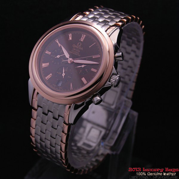 OMEGA DE VILLE CO-AXIAL Chronometer Red Gold on Steel Strap OM77518 OMEGA DE VILLE CO-AXIAL Chronometer Red Gold on Steel Strap OM77518