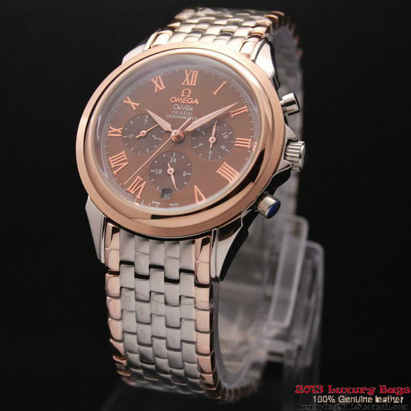 OMEGA DE VILLE CO-AXIAL Chronometer Red Gold on Steel Strap OM77518 OMEGA DE VILLE CO-AXIAL Chronometer Red Gold on Steel Strap OM77518