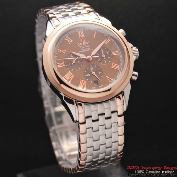 OMEGA DE VILLE CO-AXIAL Chronometer Red Gold on Steel Strap OM77518 OMEGA DE VILLE CO-AXIAL Chronometer Red Gold on Steel Strap OM77518