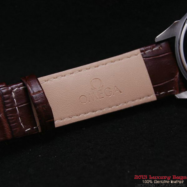 OMEGA DE VILLE Chronometer Steel on Brown Strap OM77301 OMEGA DE VILLE Chronometer Steel on Brown Strap OM77301