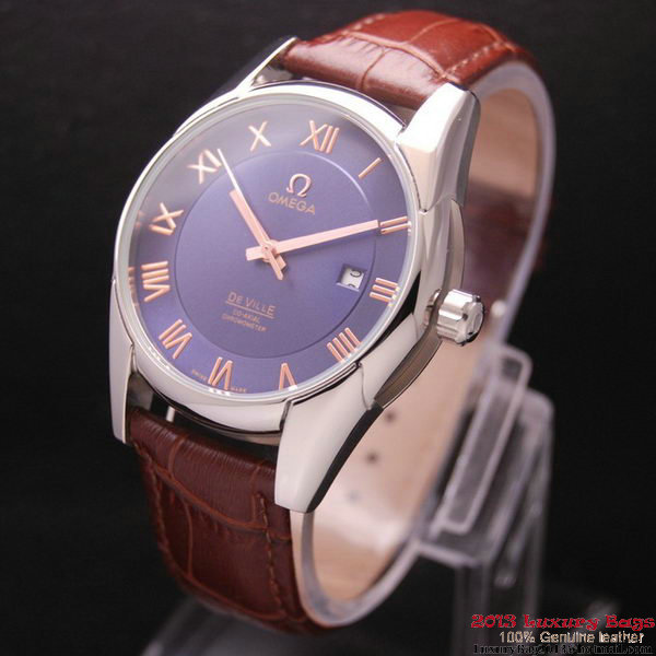 OMEGA DE VILLE Co-AXIAL CHRONOMETER Steel on Black Leather Strap OM77009 OMEGA DE VILLE Co-AXIAL CHRONOMETER Steel on Black Leather Strap OM77009