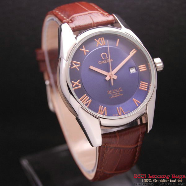 OMEGA DE VILLE Co-AXIAL CHRONOMETER Steel on Black Leather Strap OM77009 OMEGA DE VILLE Co-AXIAL CHRONOMETER Steel on Black Leather Strap OM77009