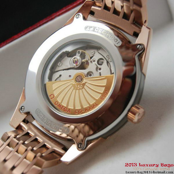 OMEGA DE VILLE HOUR VISION ANNUAL CALENDAR Red Gold on Red Gold Strap OM77128 OMEGA DE VILLE HOUR VISION ANNUAL CALENDAR Red Gold on Red Gold Strap OM77128