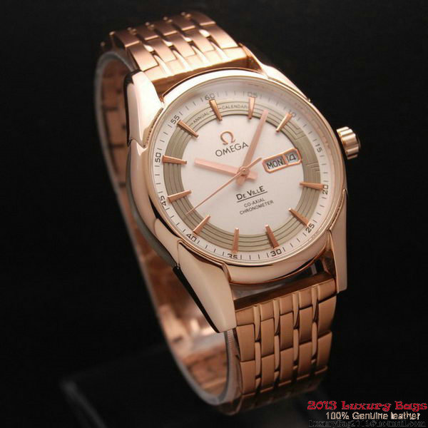 OMEGA DE VILLE HOUR VISION ANNUAL CALENDAR Red Gold on Red Gold Strap OM77128 OMEGA DE VILLE HOUR VISION ANNUAL CALENDAR Red Gold on Red Gold Strap OM77128