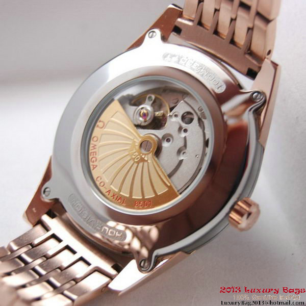 OMEGA DE VILLE HOUR VISION ANNUAL CALENDAR Red Gold on Red Gold Strap OM77128 OMEGA DE VILLE HOUR VISION ANNUAL CALENDAR Red Gold on Red Gold Strap OM77128