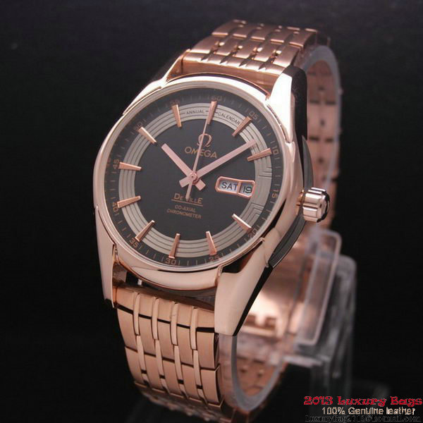 OMEGA DE VILLE HOUR VISION ANNUAL CALENDAR Red Gold on Red Gold Strap OM77130 OMEGA DE VILLE HOUR VISION ANNUAL CALENDAR Red Gold on Red Gold Strap OM77130