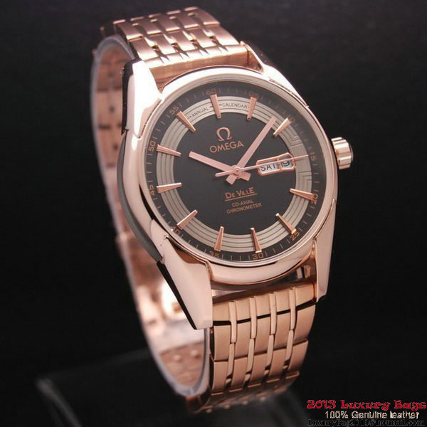OMEGA DE VILLE HOUR VISION ANNUAL CALENDAR Red Gold on Red Gold Strap OM77130 OMEGA DE VILLE HOUR VISION ANNUAL CALENDAR Red Gold on Red Gold Strap OM77130