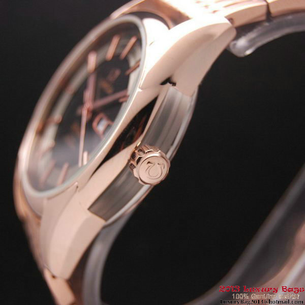 OMEGA DE VILLE HOUR VISION ANNUAL CALENDAR Red Gold on Red Gold Strap OM77130 OMEGA DE VILLE HOUR VISION ANNUAL CALENDAR Red Gold on Red Gold Strap OM77130