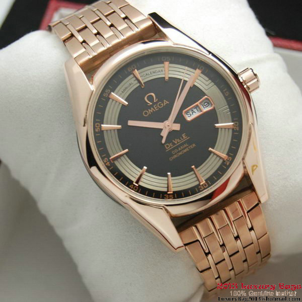 OMEGA DE VILLE HOUR VISION ANNUAL CALENDAR Red Gold on Red Gold Strap OM77130 OMEGA DE VILLE HOUR VISION ANNUAL CALENDAR Red Gold on Red Gold Strap OM77130