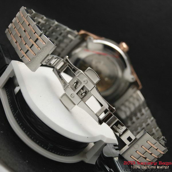 OMEGA DE VILLE HOUR VISION ANNUAL CALENDAR Red Gold on Steel Strap OM77126 OMEGA DE VILLE HOUR VISION ANNUAL CALENDAR Red Gold on Steel Strap OM77126