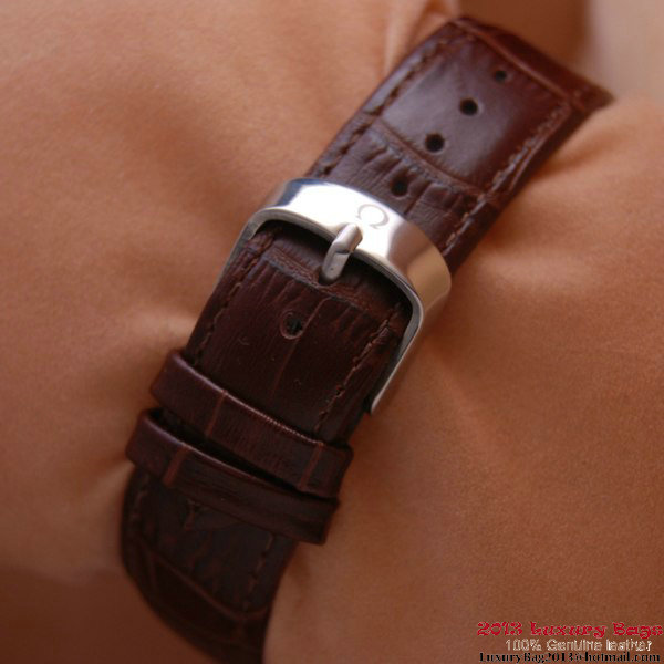 OMEGA DE VILLE HOUR VISION ANNUAL CALENDAR Steel on Brown Leather Strap OM77101 OMEGA DE VILLE HOUR VISION ANNUAL CALENDAR Steel on Brown Leather Strap OM77101