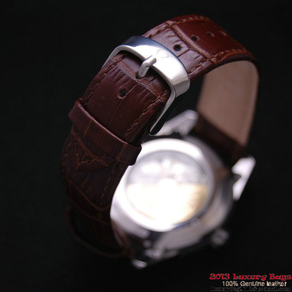 OMEGA DE VILLE HOUR VISION ANNUAL CALENDAR Steel on Brown Leather Strap OM77101 OMEGA DE VILLE HOUR VISION ANNUAL CALENDAR Steel on Brown Leather Strap OM77101