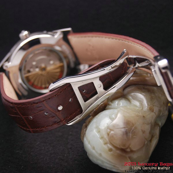 OMEGA DE VILLE HOUR VISION ANNUAL CALENDAR Steel on Brown Leather Strap OM77107 OMEGA DE VILLE HOUR VISION ANNUAL CALENDAR Steel on Brown Leather Strap OM77107
