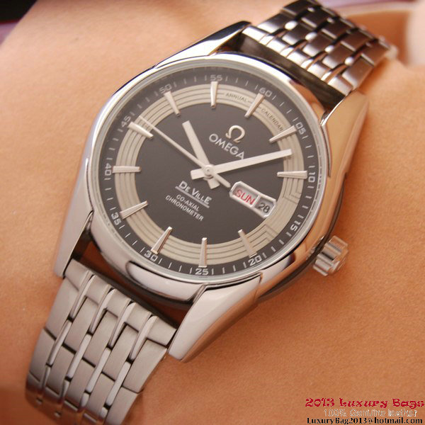 OMEGA DE VILLE HOUR VISION ANNUAL CALENDAR Steel on Steel Strap OM77118 OMEGA DE VILLE HOUR VISION ANNUAL CALENDAR Steel on Steel Strap OM77118