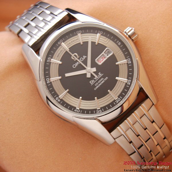 OMEGA DE VILLE HOUR VISION ANNUAL CALENDAR Steel on Steel Strap OM77118 OMEGA DE VILLE HOUR VISION ANNUAL CALENDAR Steel on Steel Strap OM77118
