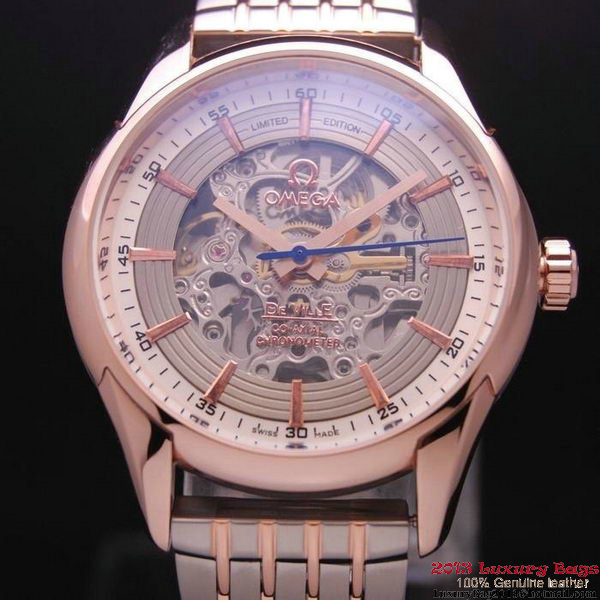 OMEGA DE VILLE Tourbillon Watches Red Gold on Steel Strap Om7017 OMEGA DE VILLE Tourbillon Watches Red Gold on Steel Strap Om7017