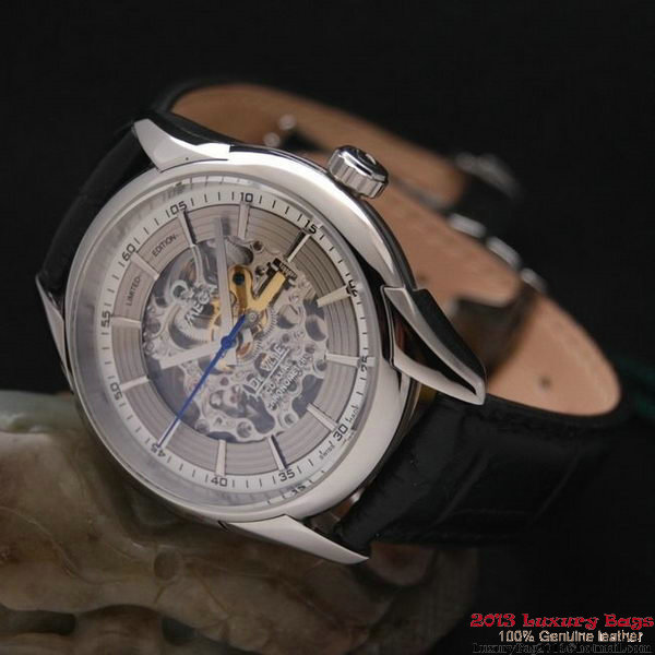OMEGA DE VILLE Tourbillon Watches Steel on Black Leather Strap Om7004 OMEGA DE VILLE Tourbillon Watches Steel on Black Leather Strap Om7004