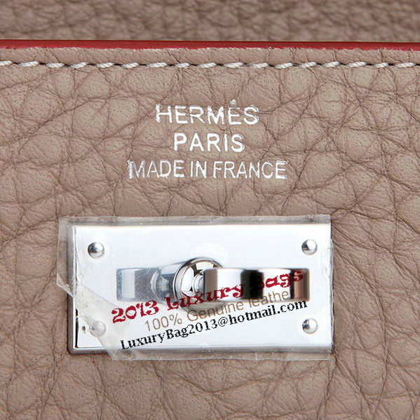 Hermes Kelly Original Leather Bi-Fold Wallet A708 Light Gray Hermes Kelly Original Leather Bi-Fold Wallet A708 Light Gray