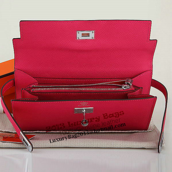 Hermes Kelly Original Saffiano Leather Bi-Fold Wallet A708 Peach Hermes Kelly Original Saffiano Leather Bi-Fold Wallet A708 Peach