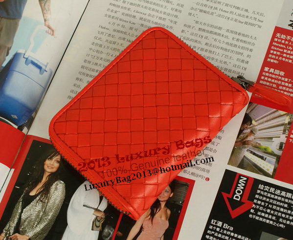 Bottega Veneta Intrecciato Nappa Mini Wallet 5818 Orange Bottega Veneta Intrecciato Nappa Mini Wallet 5818 Orange