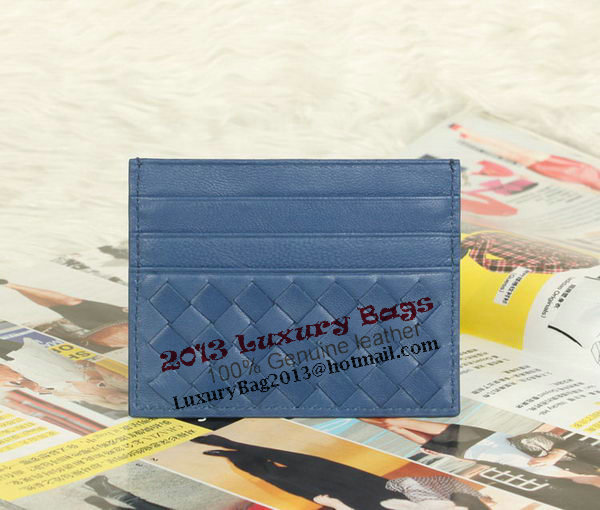 Bottega Veneta Intrecciato VN Card Case 5811 Blue Bottega Veneta Intrecciato VN Card Case 5811 Blue