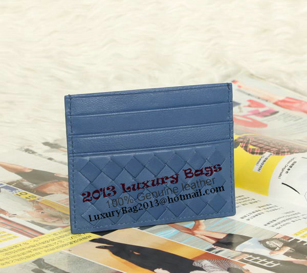 Bottega Veneta Intrecciato VN Card Case 5811 Blue Bottega Veneta Intrecciato VN Card Case 5811 Blue