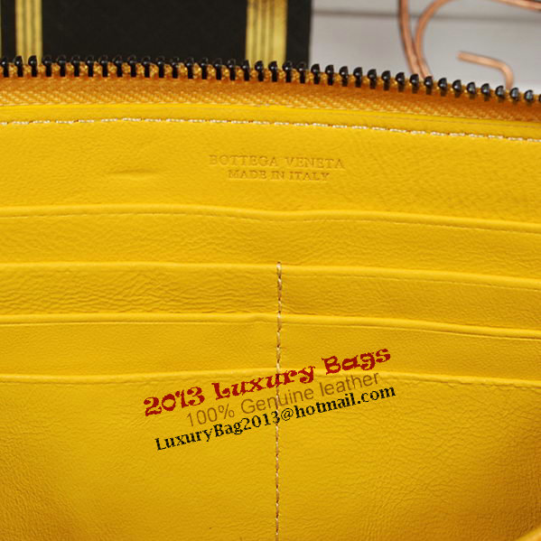 Bottega Veneta Intrecciato Nappa Zip Around Wallet BV20017 Lemon Bottega Veneta Intrecciato Nappa Zip Around Wallet BV20017 Lemon